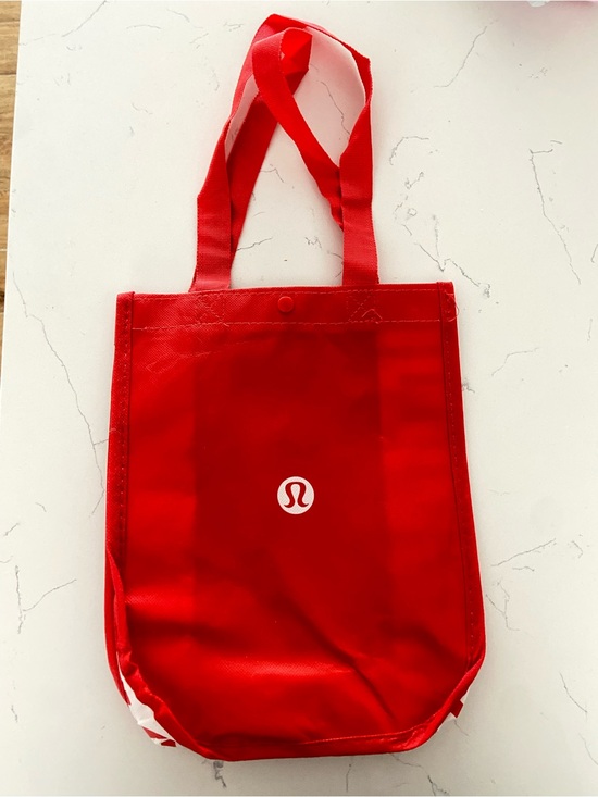lululemon athletica Handbags - Lululemon Red Logo Tote Bag (small)